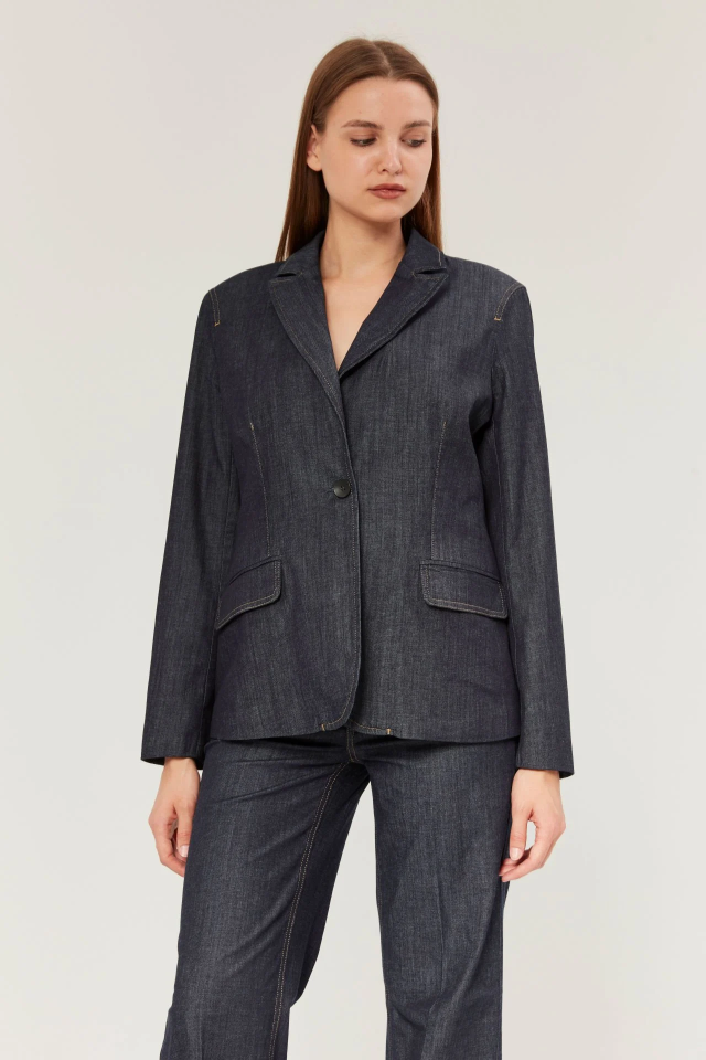 Hurricane Navigator Koyu Jeans Blazer