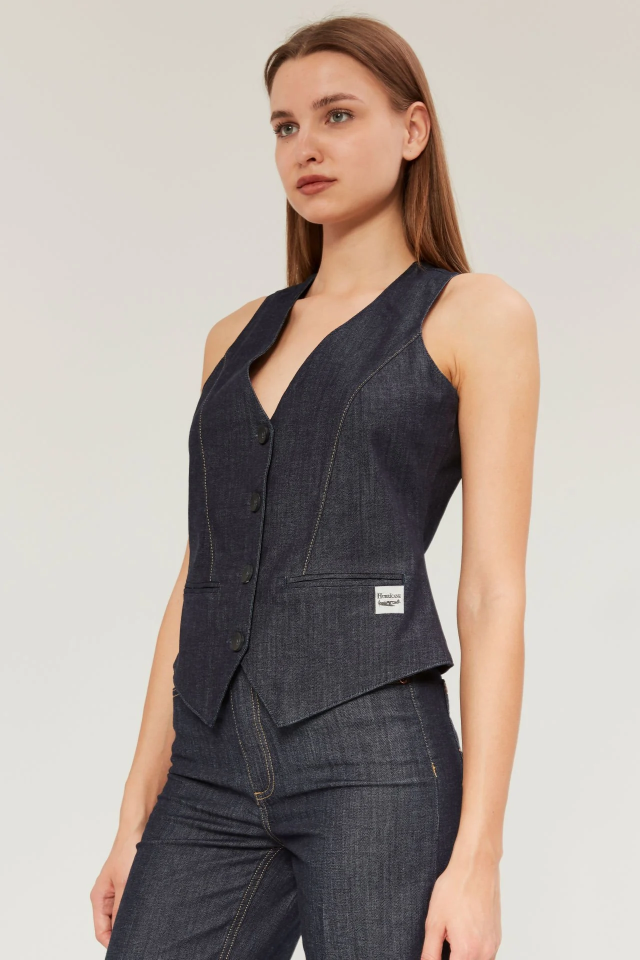 Hurricane Aeronautics Koyu Jeans Yelek